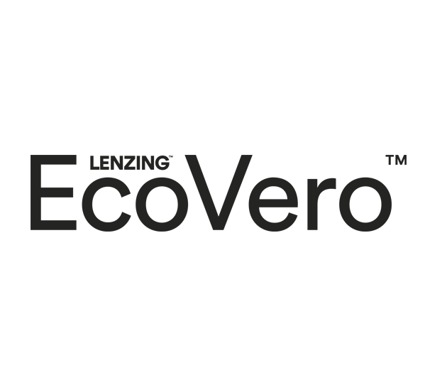 The text "LENZING EcoVero” in bold black font with trademark symbols.